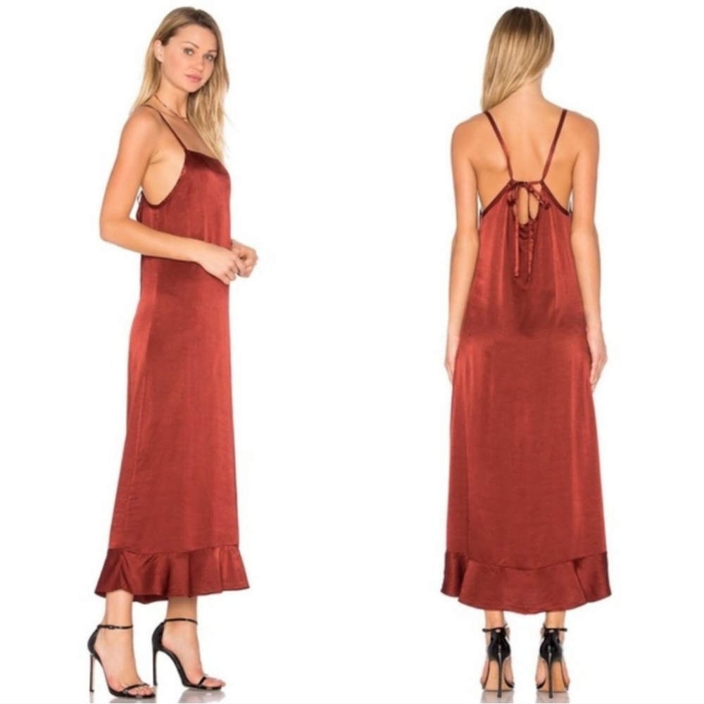Lacausa Tie Raceback Slip Dress